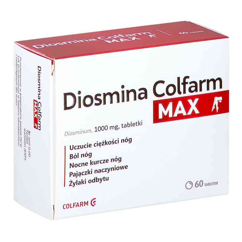 Diosmina Max tabletki 60  od ZAKŁADY FARM. COLFARM PZN 08302214