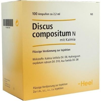 Discus comp. N mit Kalmia w ampułkach  100 szt. od Biologische Heilmittel Heel GmbH PZN 04031144