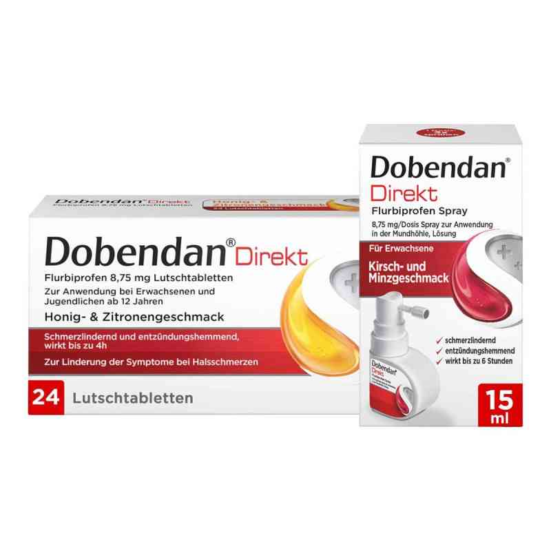 Dobendan Direkt Set na silny ból gardła 1 szt. od Reckitt Benckiser Deutschland GmbH PZN 08100449