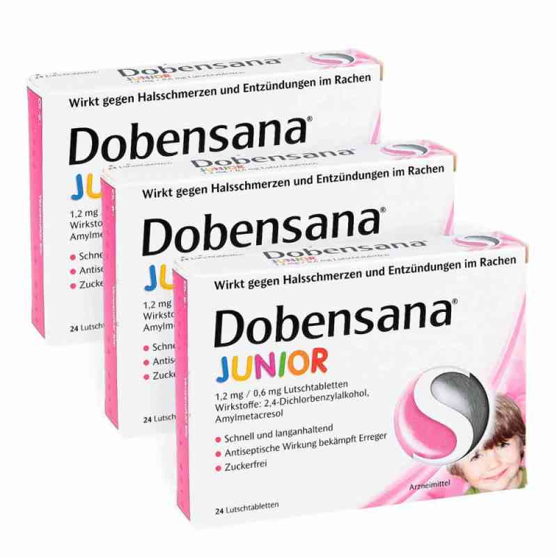 Dobensana Junior 1,2mg0,6mg tabletki do żucia 3x24 szt. od Reckitt Benckiser Deutschland GmbH PZN 08100122