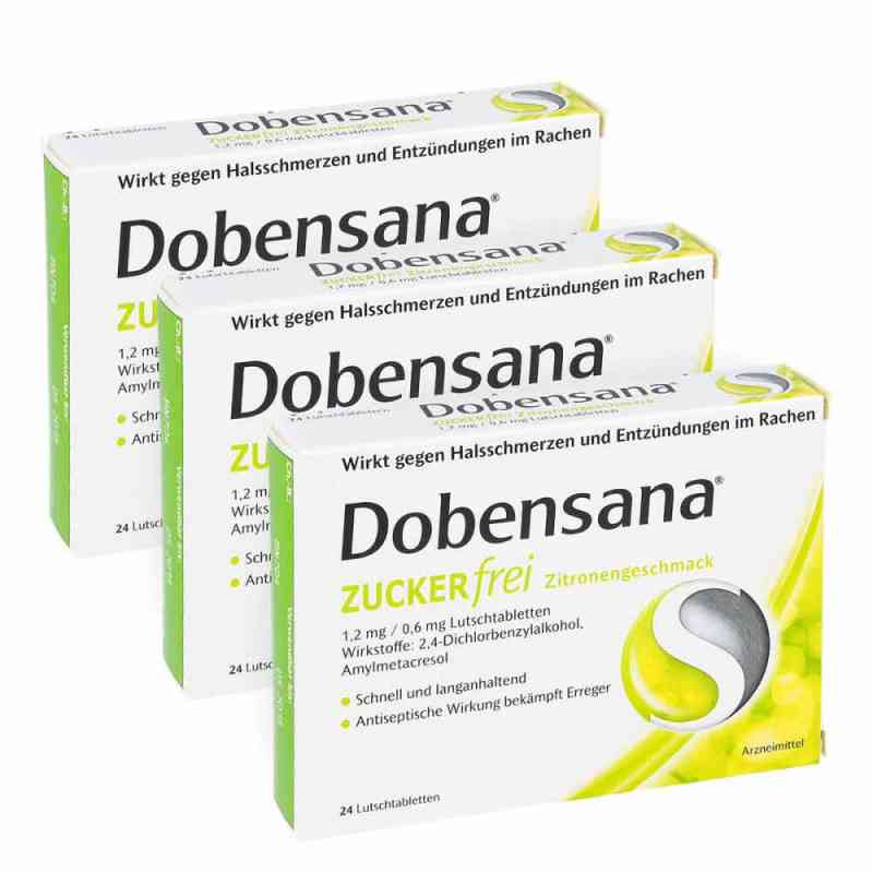 Dobensana tabletki do ssania, bez cukru 3x24 op. od Reckitt Benckiser Deutschland Gm PZN 08100121