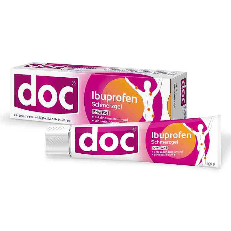 Doc Ibuprofen żel przeciwbólowy 5% 200 g od HERMES Arzneimittel GmbH PZN 18017171