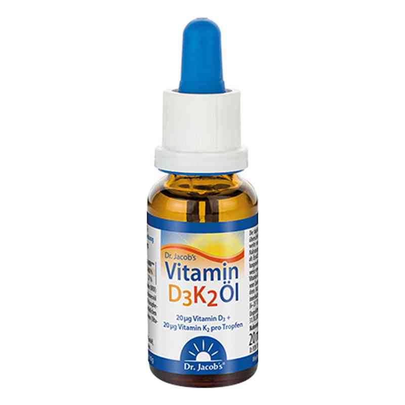 Doktor Jacob witamina D3 + K2 w oleju, krople  20 ml od Dr.Jacobs Medical GmbH PZN 11360196