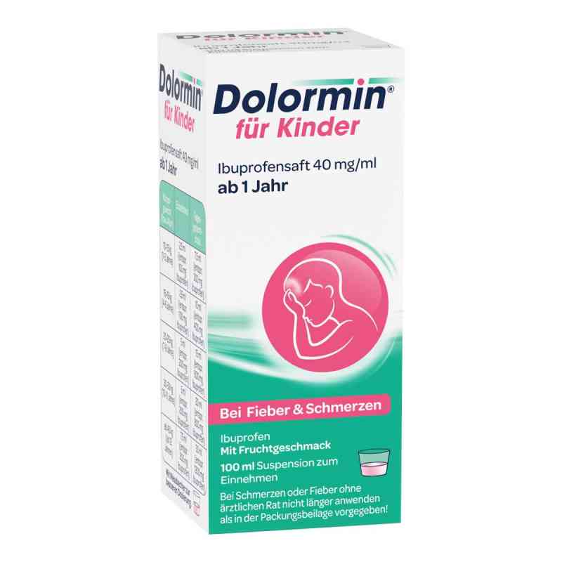 Dolormin dla dzieci, sok z ibuprofenem 40 mg/1ml suspensja 100 ml od Johnson & Johnson GmbH (OTC) PZN 11528543