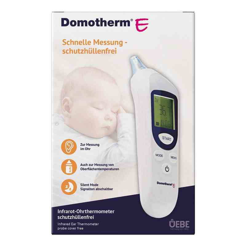 Domotherm E Termometr na podczerwień do ucha bez osłon higienicz 1 szt. od Uebe Medical GmbH PZN 11613786