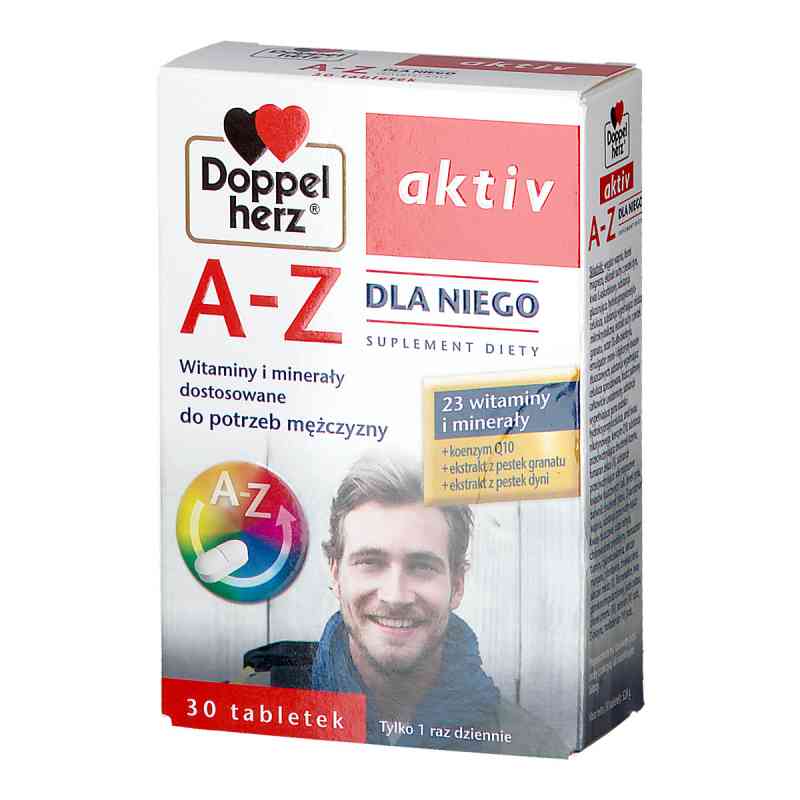 Doppelherz aktiv A-Z Dla Niego 30 tabl. od QUEISSER PHARMA GMBH & CO. PZN 08300756