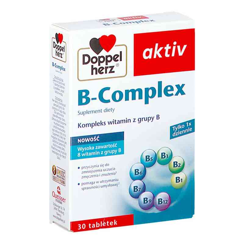 Doppelherz aktiv B-Complex tabletki 30  od QUEISSER PHARMA GMBH & CO. PZN 08303939