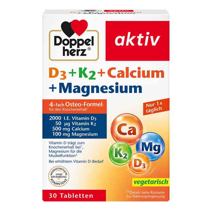Doppelherz aktiv D3 + K2 + wapń + magnez tabletki 30 szt. od Queisser Pharma GmbH & Co. KG PZN 18778668