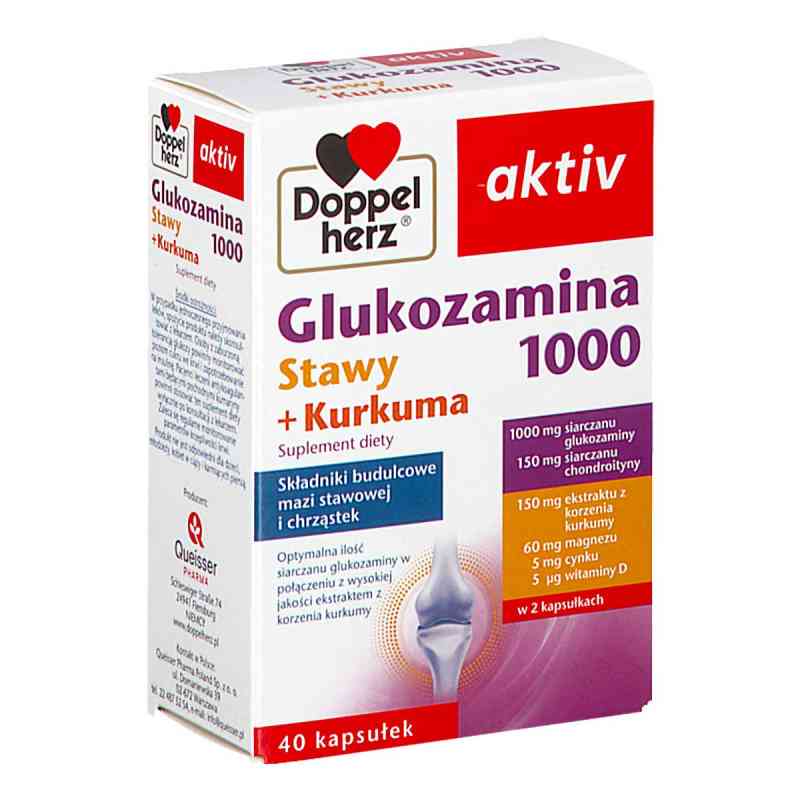 Doppelherz aktiv Glukozamina 1000 Stawy + Kurkuma kapsułki 40  od  PZN 08304758