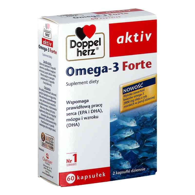 Doppelherz aktiv Omega-3 Forte kapsułki 60 kaps. od QUEISSER PHARMA GMBH & CO. PZN 08303675