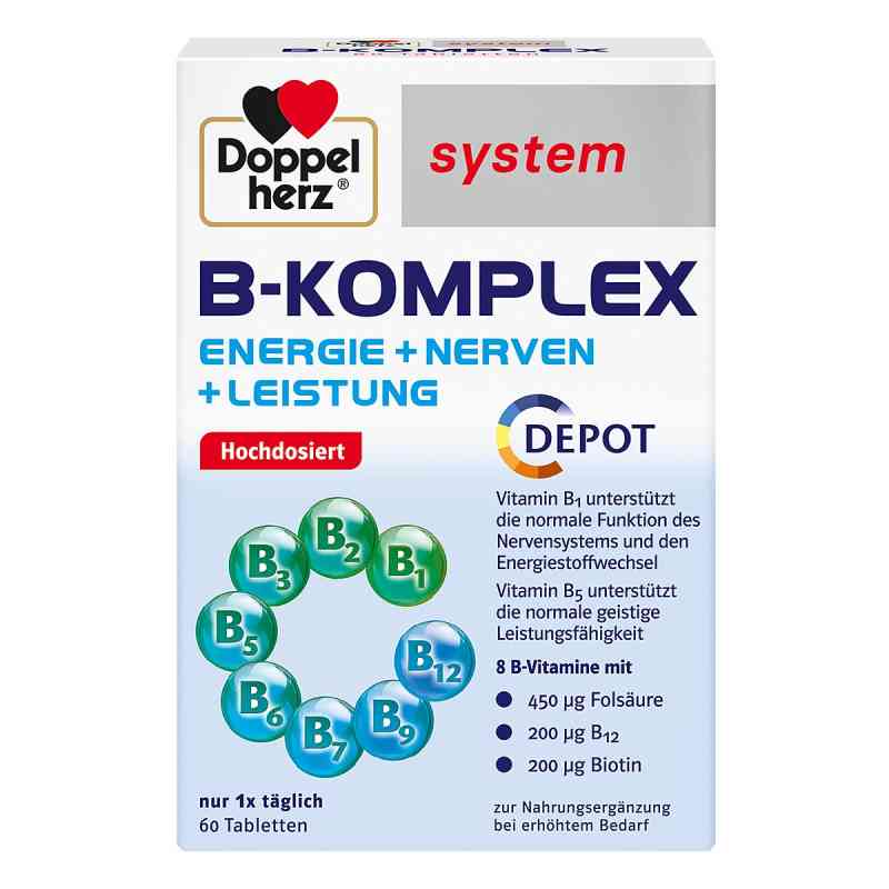 Doppelherz B-komplex system tabletki 60 szt. od Queisser Pharma GmbH & Co. KG PZN 16226752