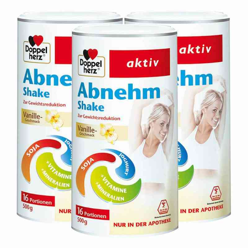 Doppelherz Dietetyczny koktajl odchudzający waniliowy zestaw 3X500 g od Queisser Pharma GmbH & Co. KG PZN 08130254