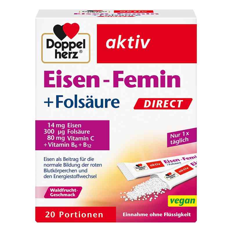 Doppelherz Femin żelazo granulki 20 szt. od Queisser Pharma GmbH & Co. KG PZN 01446577