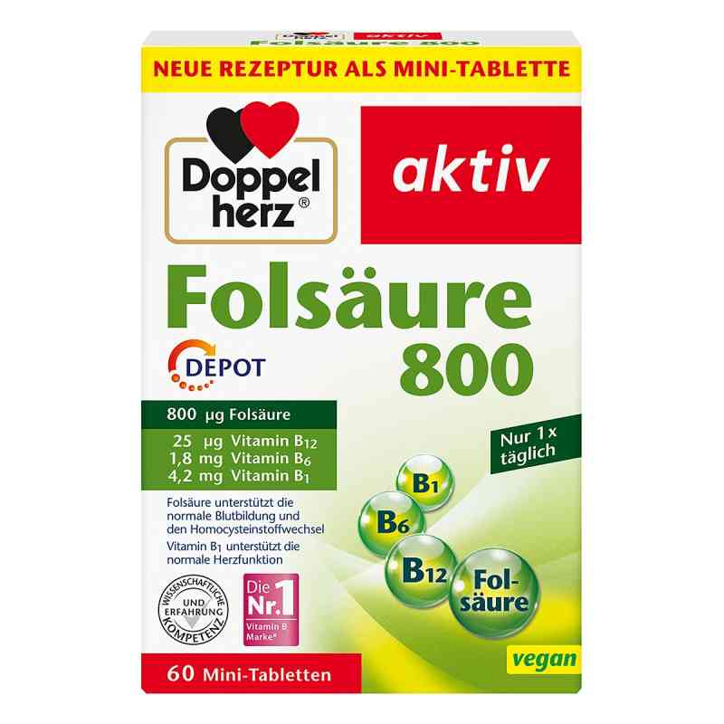 Doppelherz Folsäure 800 Depot tabletki 60 szt. od Queisser Pharma GmbH & Co. KG PZN 15607268