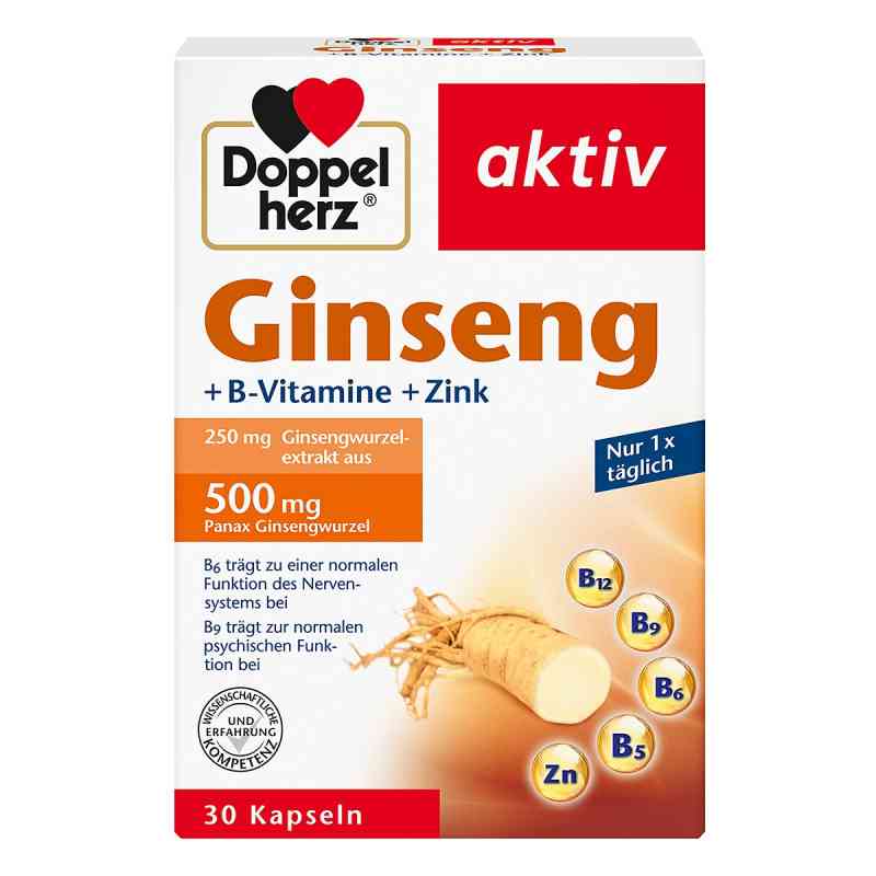 Doppelherz Ginseng 250+b-vitamine+zink kapsułki 30 szt. od Queisser Pharma GmbH & Co. KG PZN 16082684