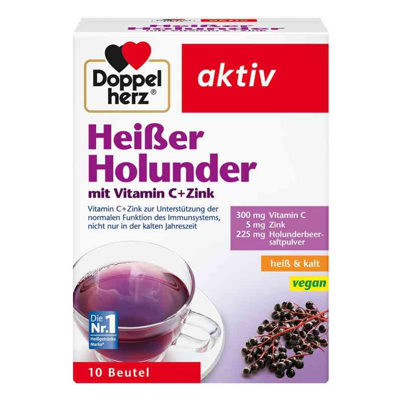 Doppelherz  Heißer Holunder granulat czarny bez z wit.C + cynk 10 szt. od Queisser Pharma GmbH & Co. KG PZN 09071450