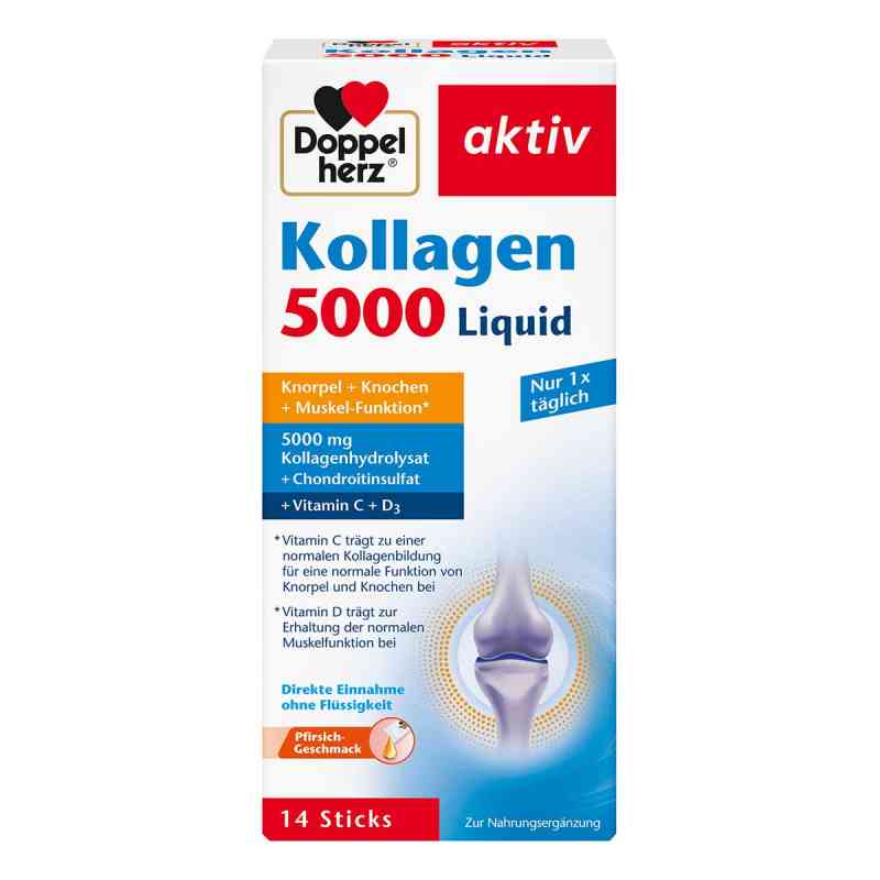 Doppelherz Kollagen 5000 saszetki z płynem do spożycia 14X10 ml od Queisser Pharma GmbH & Co. KG PZN 18028364
