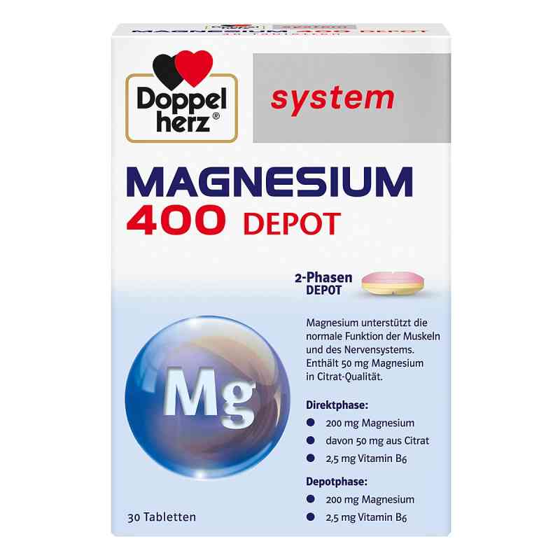 Doppelherz Magnez 400 Depot System tabletki 30 szt. od Queisser Pharma GmbH & Co. KG PZN 11034864