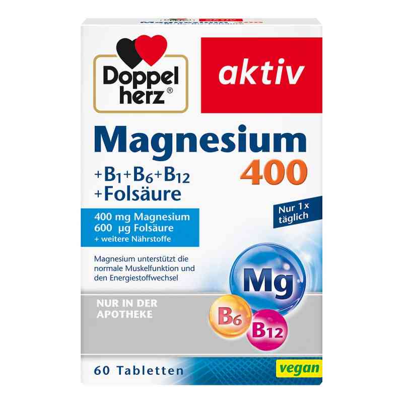 Doppelherz magnez 400mg+ wit.B+ kwas foliowy tabletki 60 szt. od Queisser Pharma GmbH & Co. KG PZN 07625045