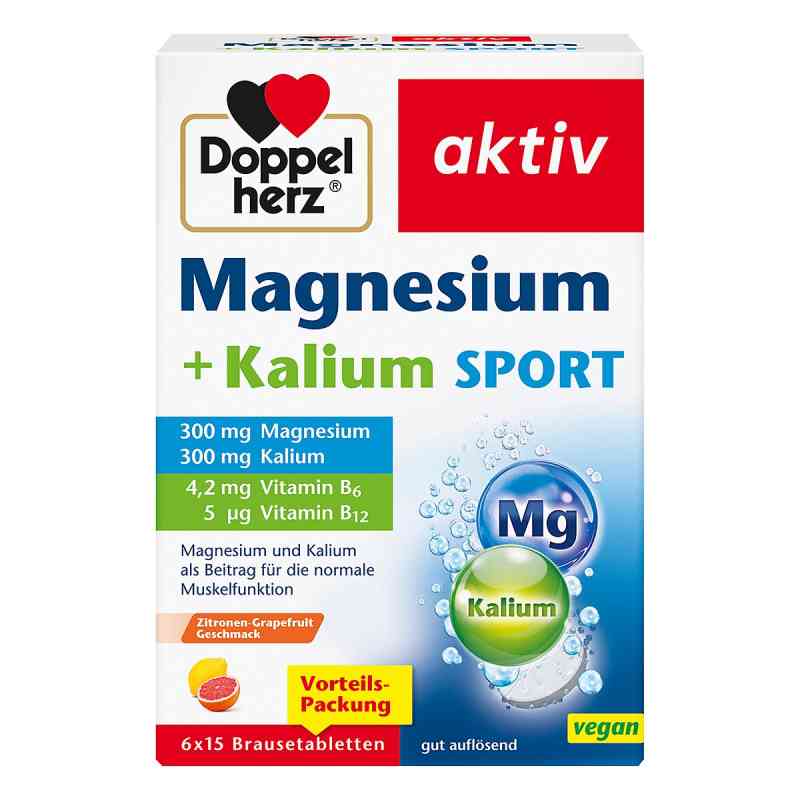 Doppelherz Magnez+potas Sport tabletki musujące 6X15 szt. od Queisser Pharma GmbH & Co. KG PZN 19068897