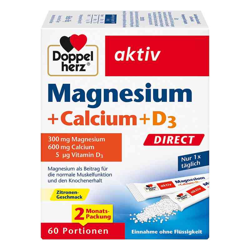 Doppelherz Magnez+Wapń+D3 Direct Pellets 60 szt. od Queisser Pharma GmbH & Co. KG PZN 18390668