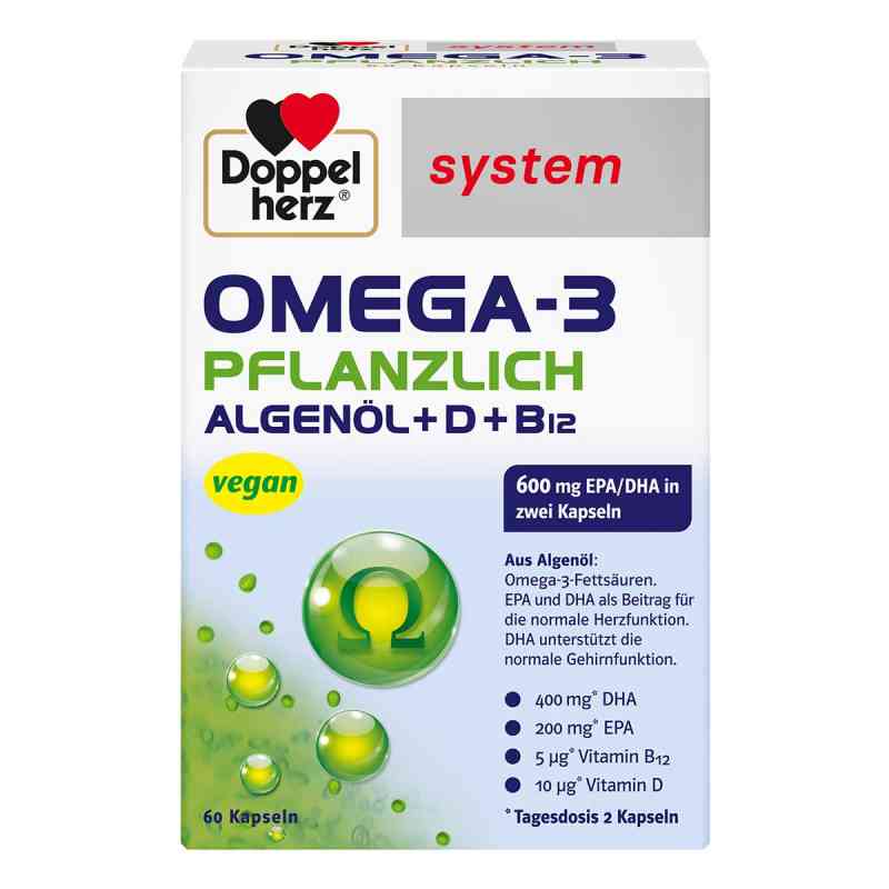 Doppelherz Omega-3 pflanzlich system kapsułki 60 szt. od Queisser Pharma GmbH & Co. KG PZN 13335788