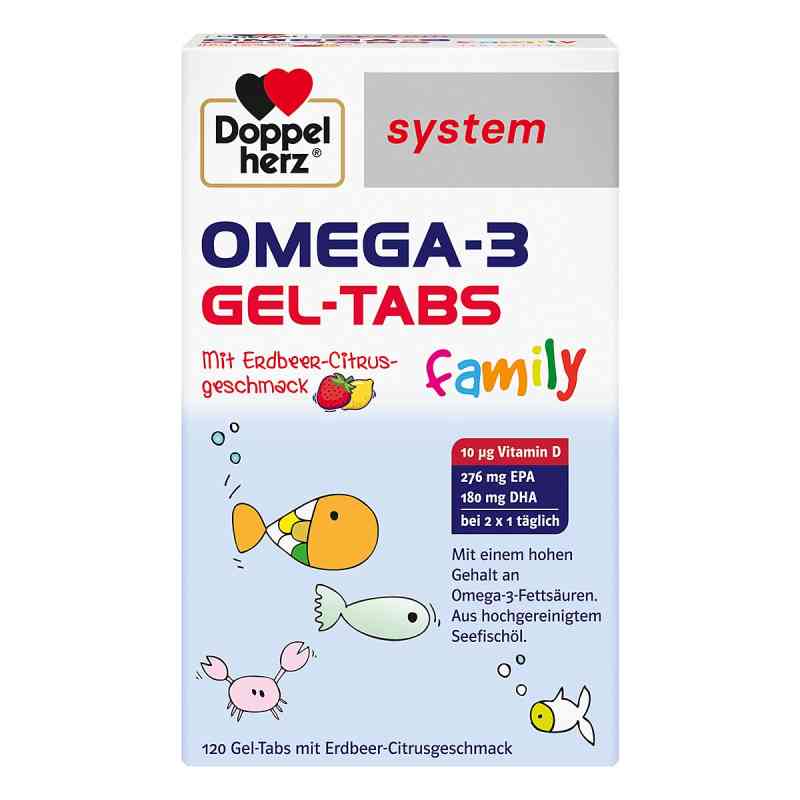 Doppelherz Omega-3 żelowe tabletki Family Erdb.cit.system 120 szt. od Queisser Pharma GmbH & Co. KG PZN 19155834