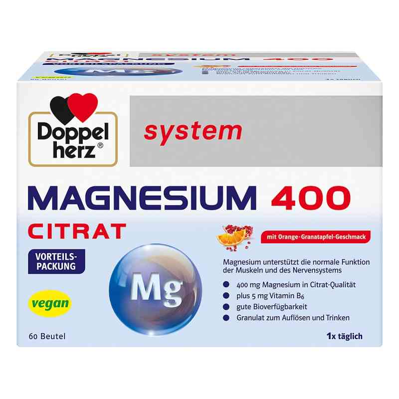 Doppelherz system Magnez 400 Citrat 60 szt. od Queisser Pharma GmbH & Co. KG PZN 16622146
