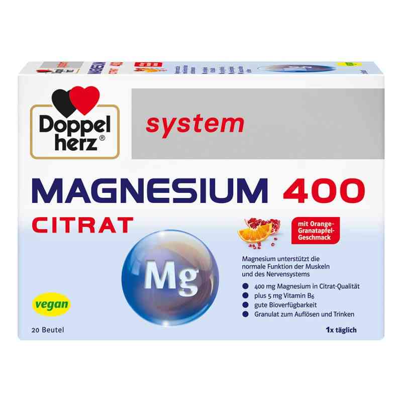 Doppelherz System Magnez 400 granulki 20 szt. od Queisser Pharma GmbH & Co. KG PZN 03979800