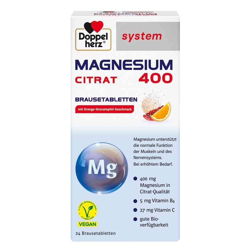 Doppelherz System Magnez 400 tabletki musujące 24 szt. od Queisser Pharma GmbH & Co. KG PZN 11047269