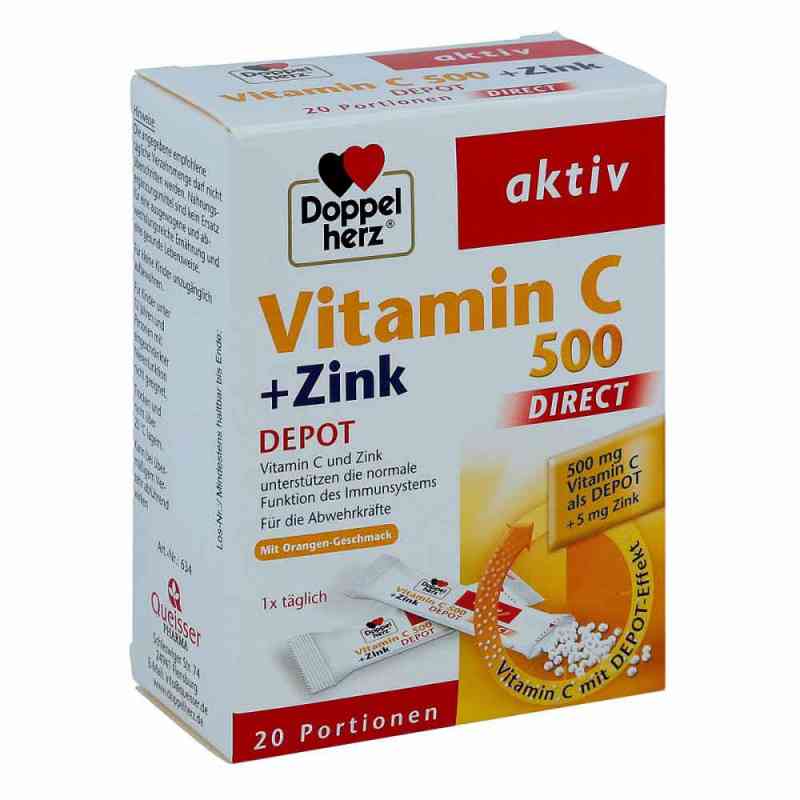 Doppelherz Vitamin C 500+zink Depot direct saszetki 20 szt. od Queisser Pharma GmbH & Co. KG PZN 11174312
