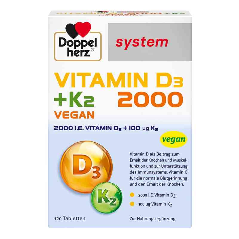 Doppelherz Vitamin D3 2000+k2 system tabletki  120 szt. od Queisser Pharma GmbH & Co. KG PZN 14063820