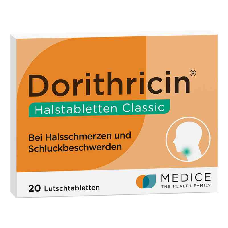Dorithricin Classic tabletki na gardło 0,5mg/1,0mg/1,5mg 20 szt. od MEDICE Arzneimittel Pütter GmbH&Co.KG PZN 07727923