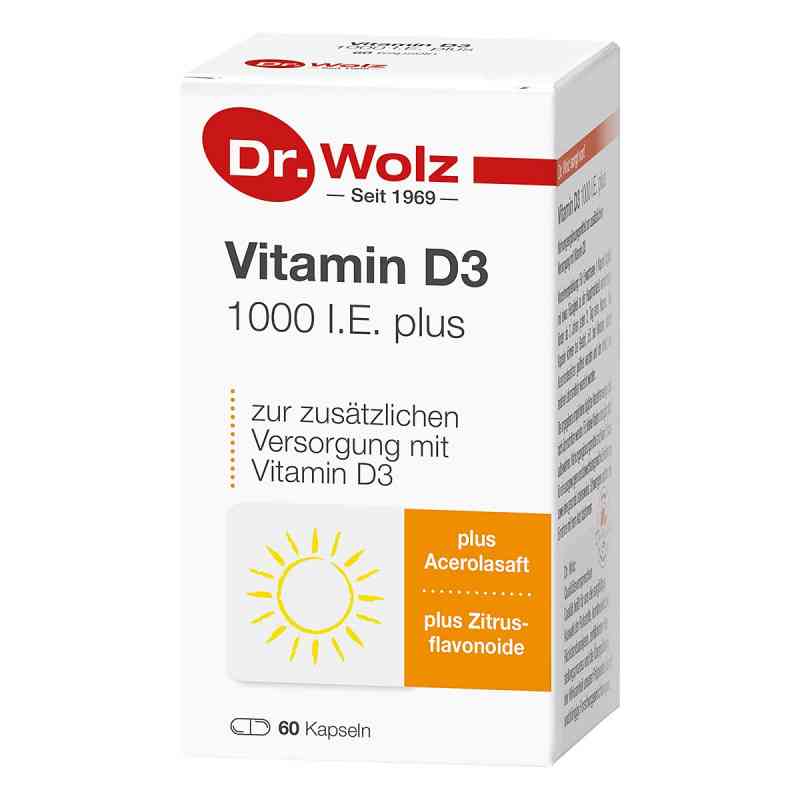 Dr. Wolz Witamina D3 1000 I.E.plus kapsułki 60 szt. od Dr. Wolz Zell GmbH PZN 06562124