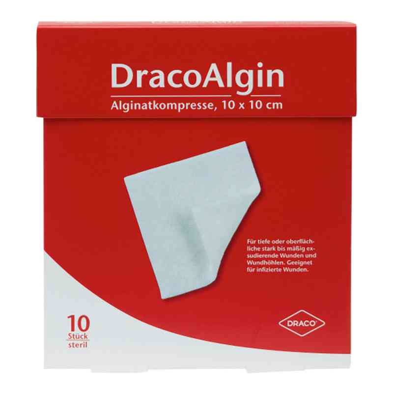 Dracoalgin 10x10 cm Alginatkompresse 10 szt. od Dr. Ausbüttel GmbH & Co. KG PZN 01003785