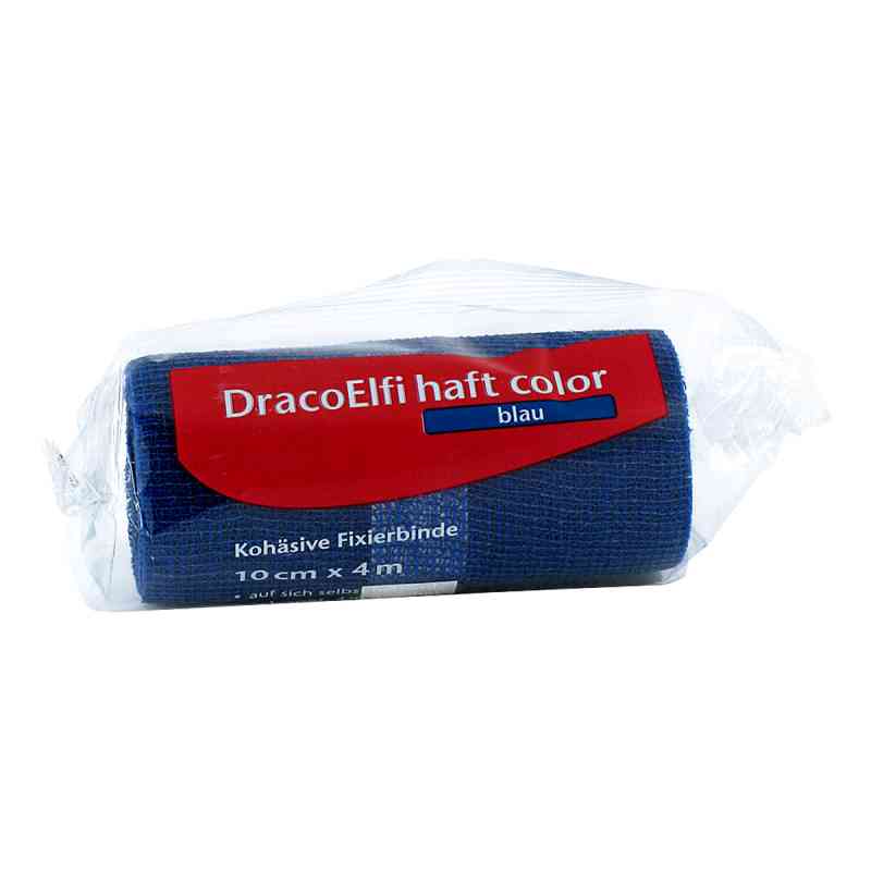 Dracoelfi haft color Fixierbinde 4mx10cm blau 1 szt. od Dr. Ausbüttel GmbH & Co. KG PZN 09780258