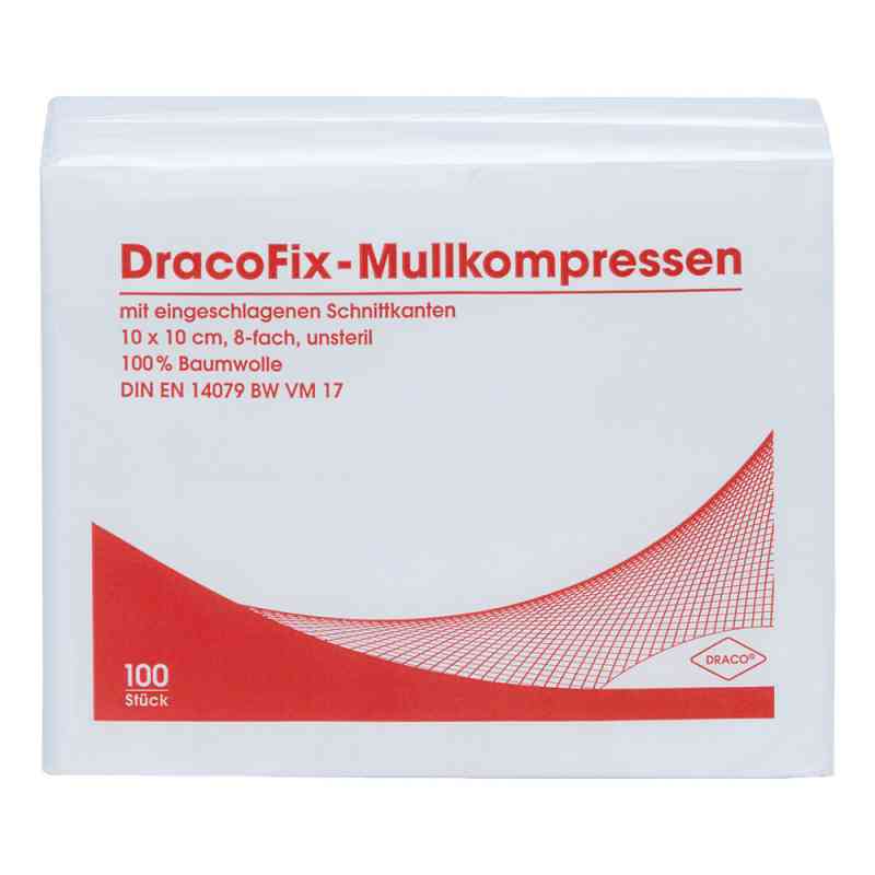 Dracofix Op-kompressen 10x10 cm unsteril 12fach 100 szt. od Dr. Ausbüttel GmbH & Co. KG PZN 01980638