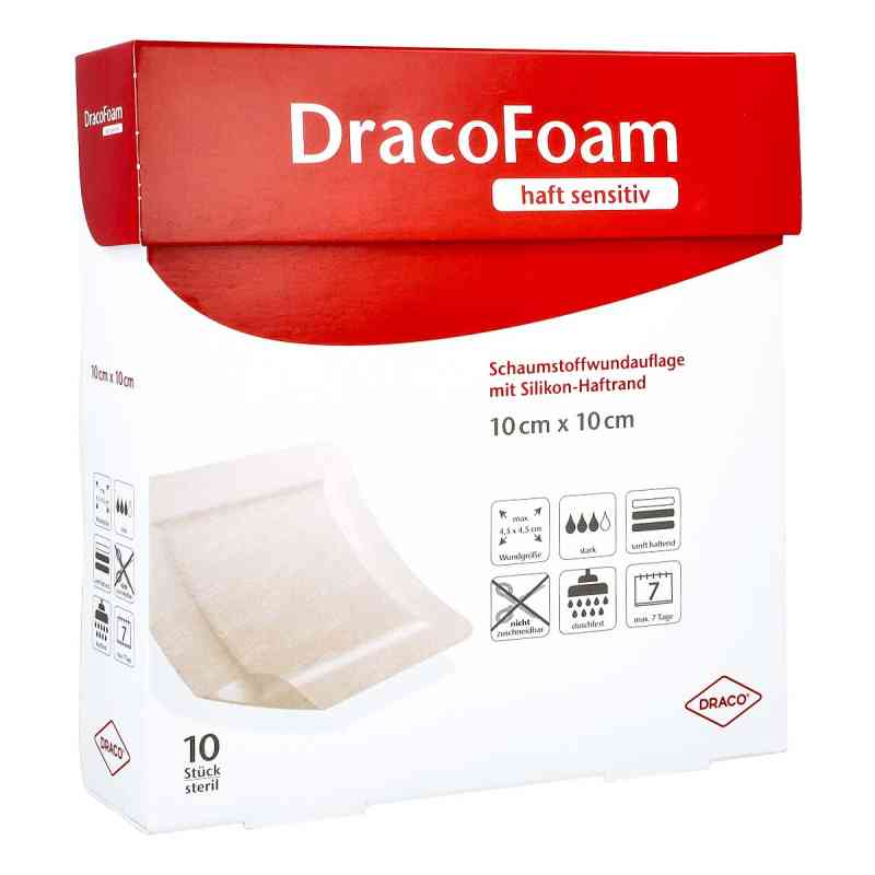 Dracofoam Haft sensitiv Schaumst.wund.10x10cm 10 szt. od Dr. Ausbüttel GmbH & Co. KG PZN 10342115