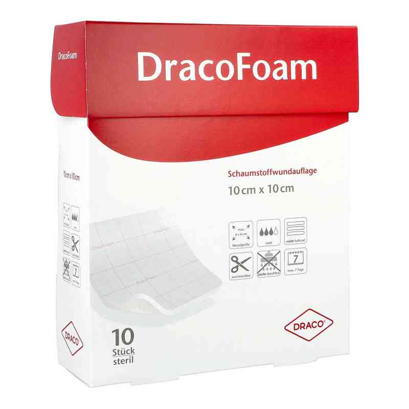 Dracofoam Schaumstoff Wundauflage 10x10 cm 10 szt. od Dr. Ausbüttel GmbH & Co. KG PZN 04350429