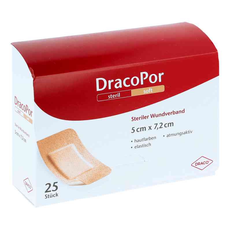Dracopor opatrunek na ranę 7,2x5cm sterylny w kolorze skóry 25 szt. od Dr. Ausbüttel GmbH & Co. KG PZN 06887731