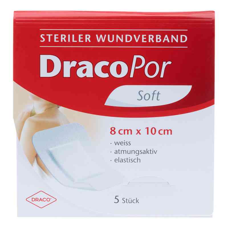 Dracopor opatrunek na rany 10x8 cm sterylny 5 szt. od Dr. Ausbüttel GmbH & Co. KG PZN 02027003
