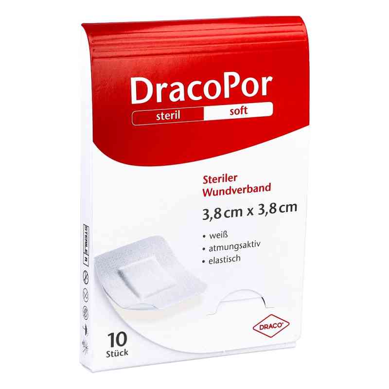Dracopor Wundverband 3,8x3,8 cm steril 10 szt. od Dr. Ausbüttel GmbH & Co. KG PZN 10713787