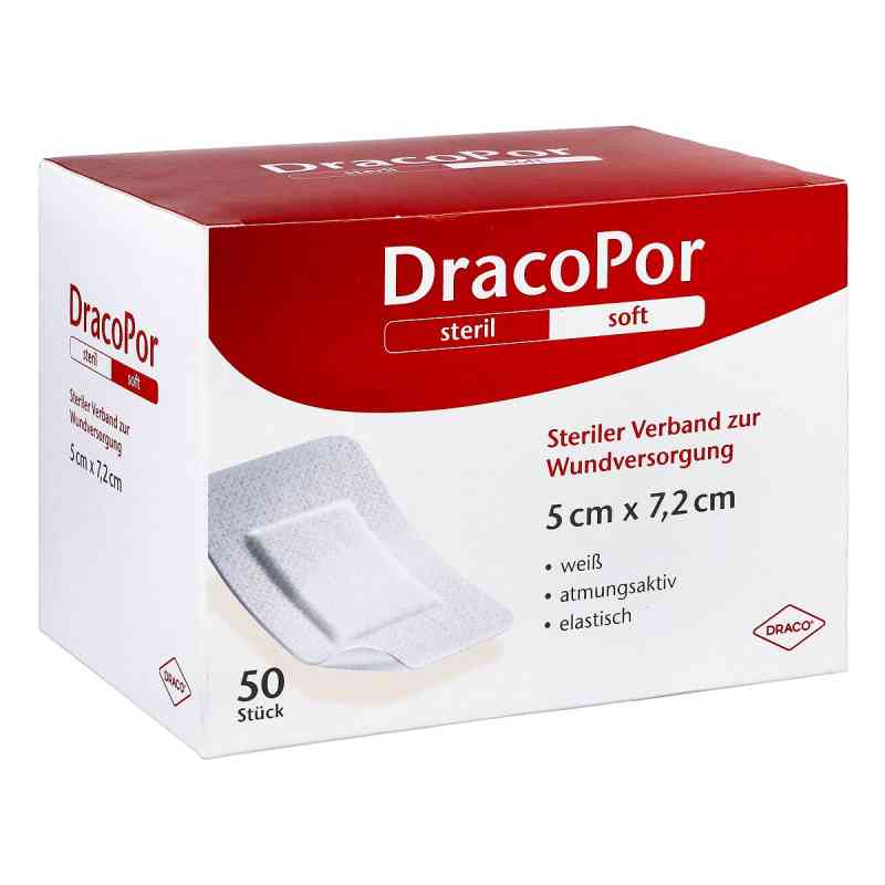 Dracopor Wundverband 5x7,2 cm steril 50 szt. od Dr. Ausbüttel GmbH & Co. KG PZN 12749097