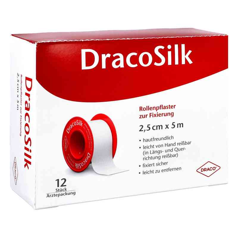 Dracosilk Rollenpflaster 2,5 cmx5 m ohne Schutzring 12 szt. od Dr. Ausbüttel GmbH & Co. KG PZN 14171082
