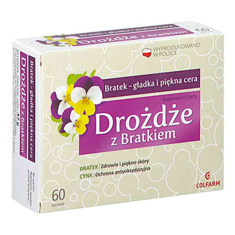 Drożdże z Bratkiem tabletki Colfarm 60  od  PZN 08304682