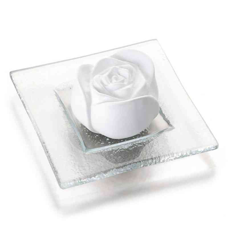 Duftstein Rosenbluete Glasteller transparent  1 szt. od Primavera Life GmbH PZN 03518476