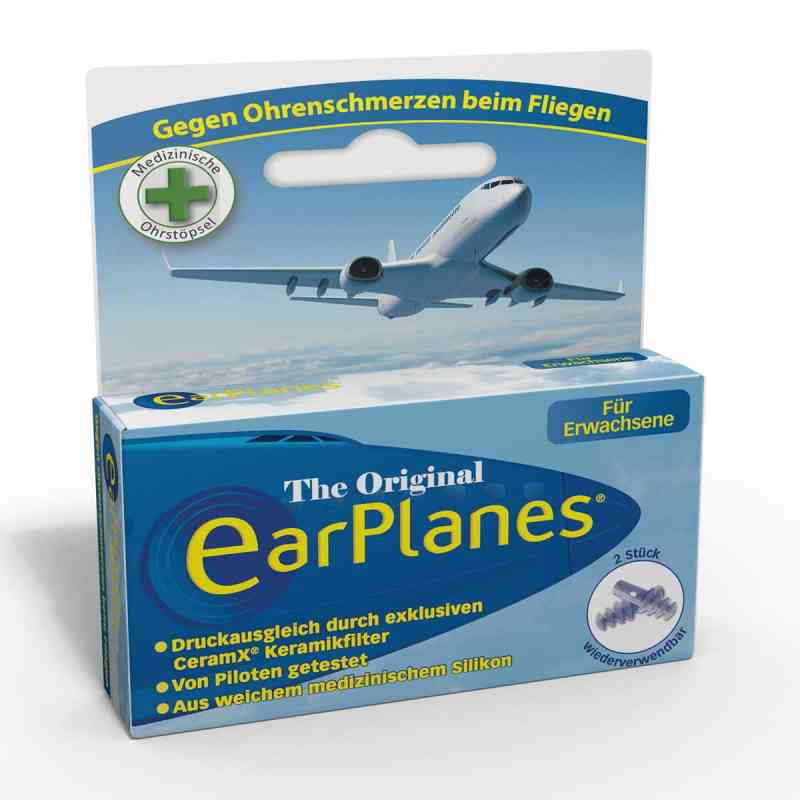 Earplanes zatyczki do uszu dla dorosłych 2 szt. od Cirrus Healthcare Products PZN 01641942