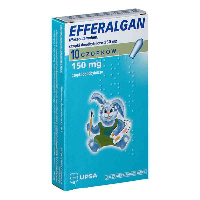 Efferalgan 150 mg czopki doodbytnicze 10  od UPSA LABORATOIRES PZN 08302126