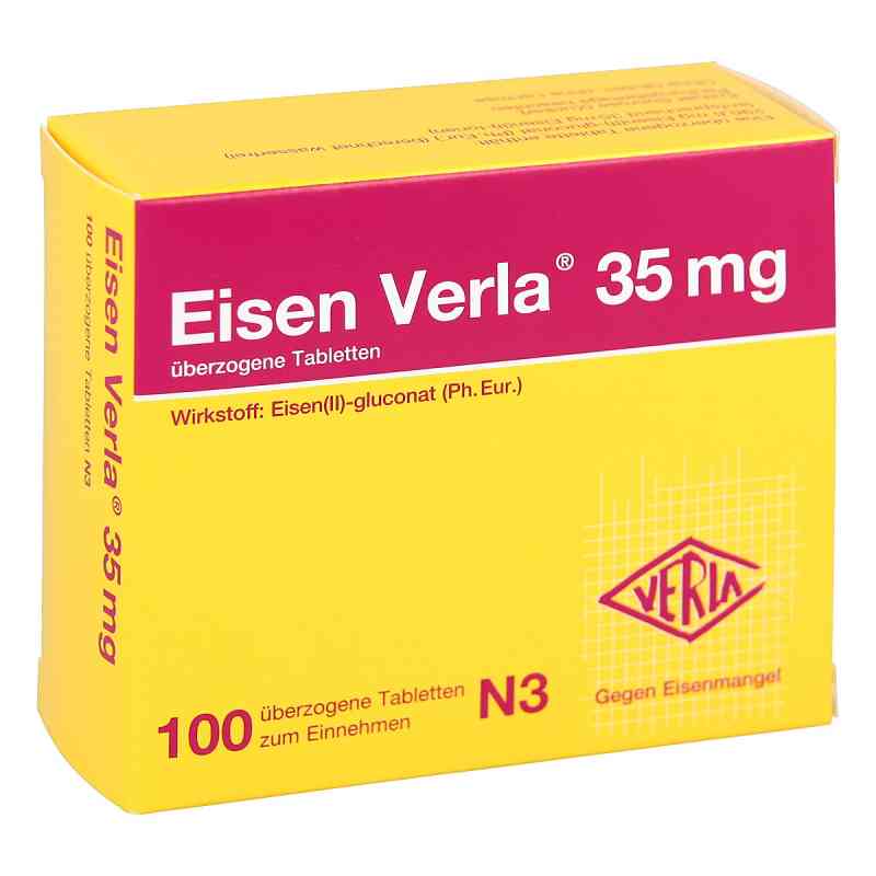 Eisen Verla 35 mg überzogene tabletki 100 szt. od Verla-Pharm Arzneimittel GmbH & Co. KG PZN 11163900