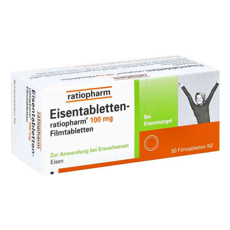 Eisentabletten ratiopharm 100 mg tabletki powlekane 50 szt. od ratiopharm GmbH PZN 06958537